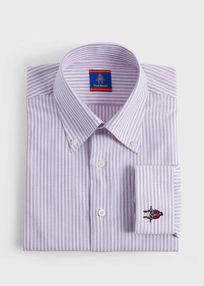 Paul Stuart Great Value | Striped Oxford Logo Sport Shirt
