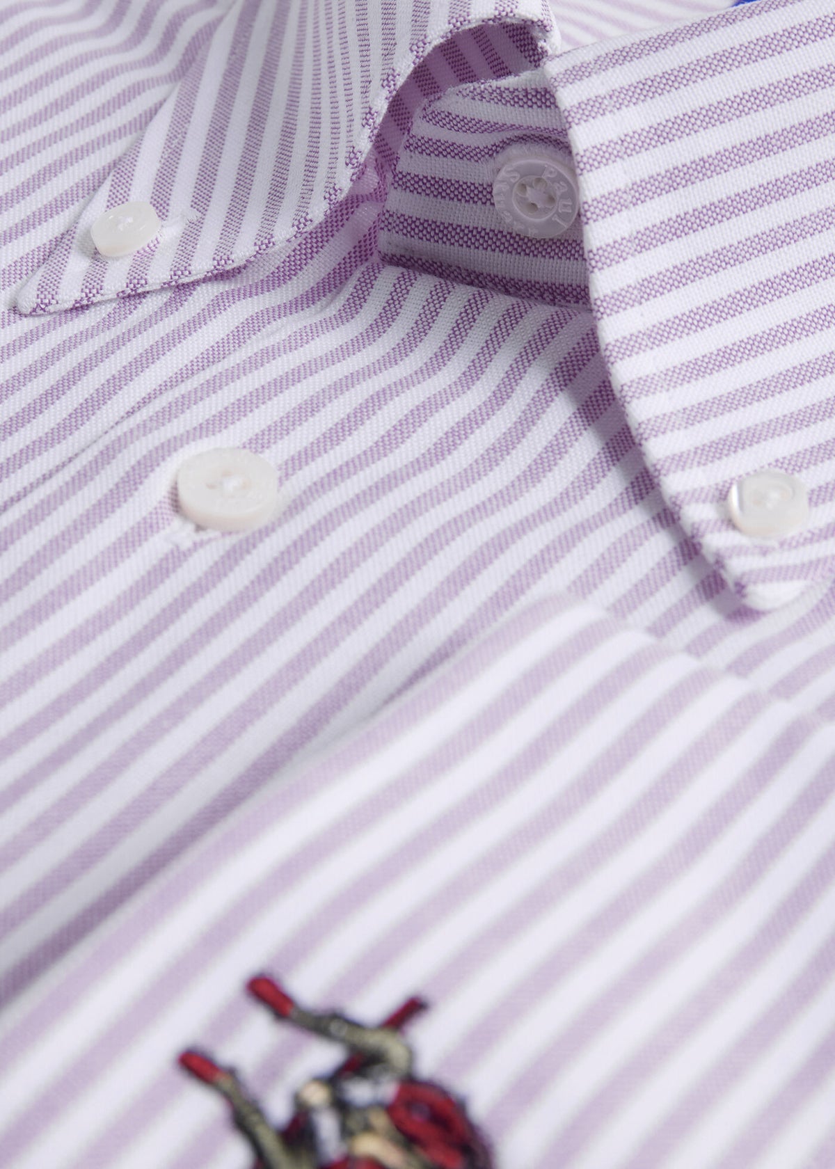 Paul Stuart Great Value | Striped Oxford Logo Sport Shirt