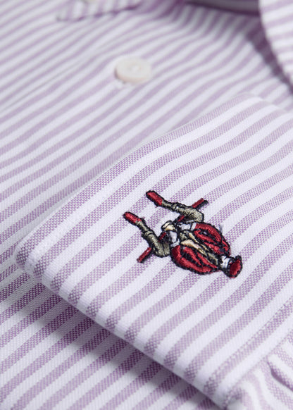 Paul Stuart Great Value | Striped Oxford Logo Sport Shirt