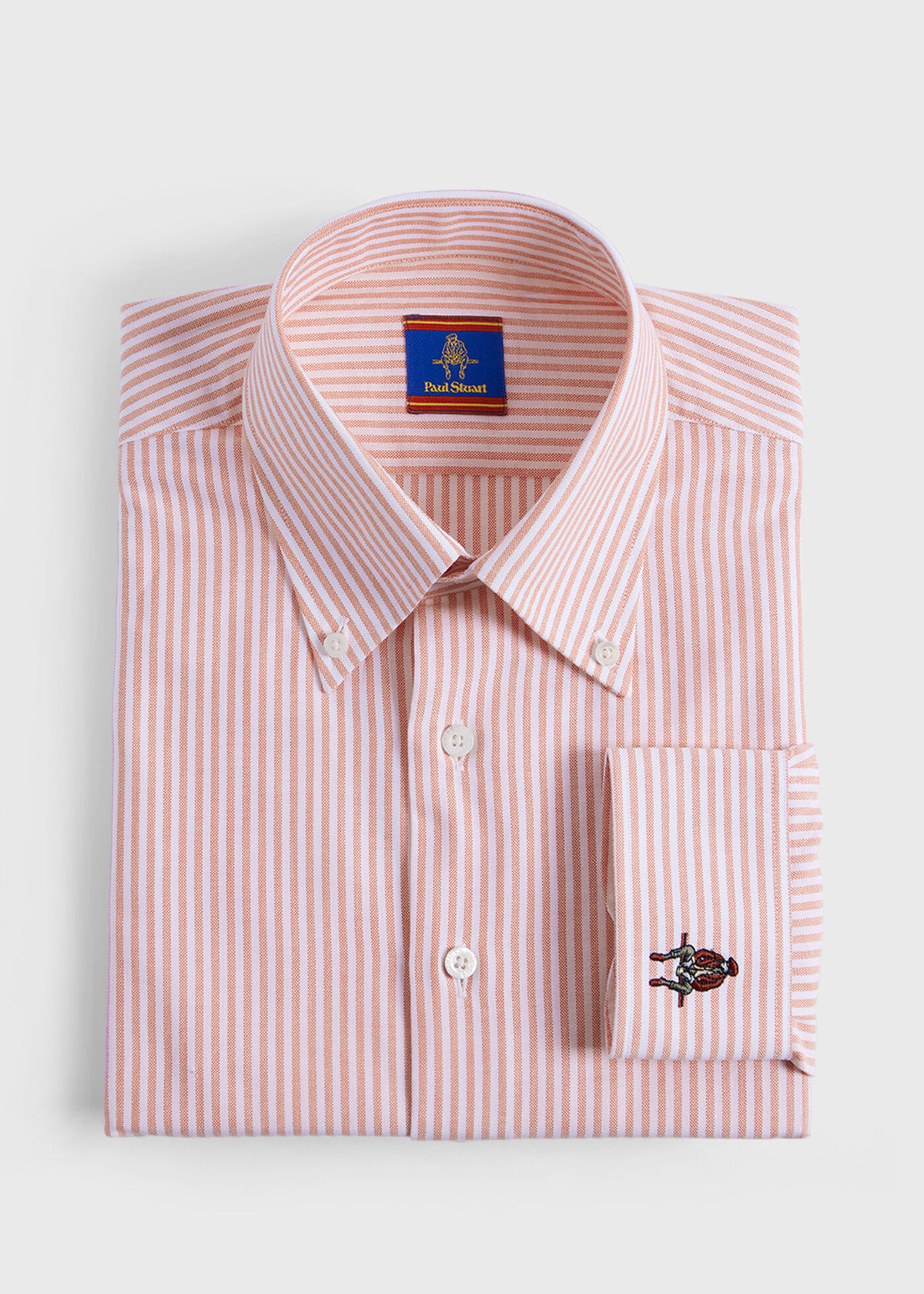 Paul Stuart Smart Buy | Striped Oxford Logo Sport Shirt