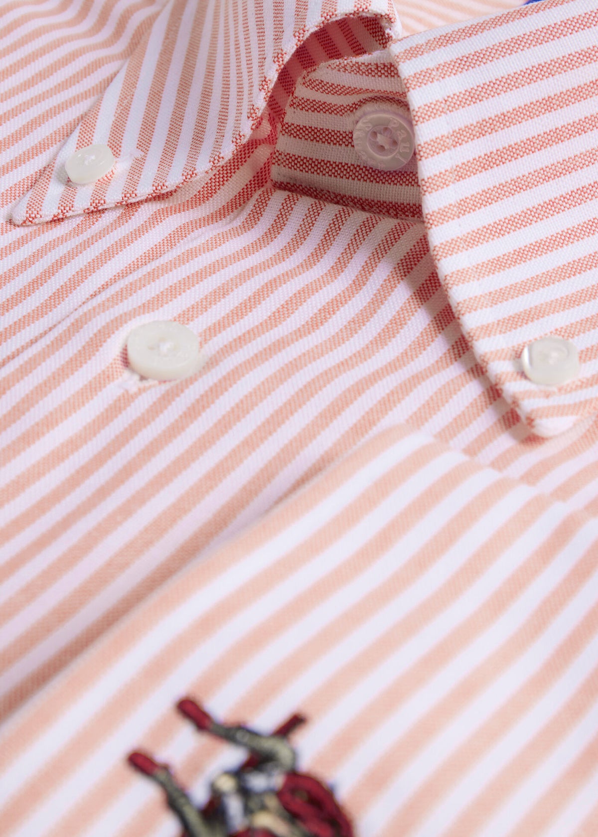 Paul Stuart Smart Buy | Striped Oxford Logo Sport Shirt