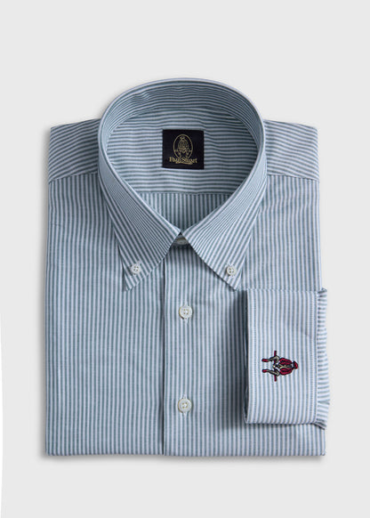 Paul Stuart Latest | Stripe Oxford Logo Sport Shirt