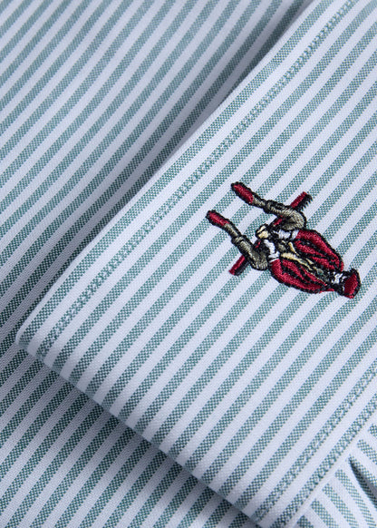 Paul Stuart Latest | Stripe Oxford Logo Sport Shirt