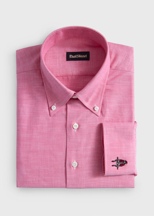 Paul Stuart Customer Favorite | Cotton Twill Logo Sport Shirt
