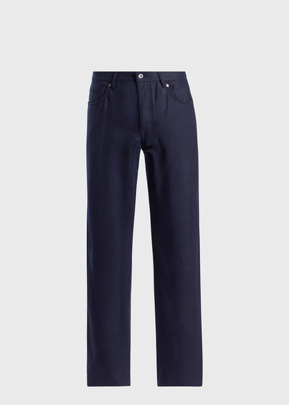 Paul Stuart Classic | Wool Flannel Five Pocket Pant