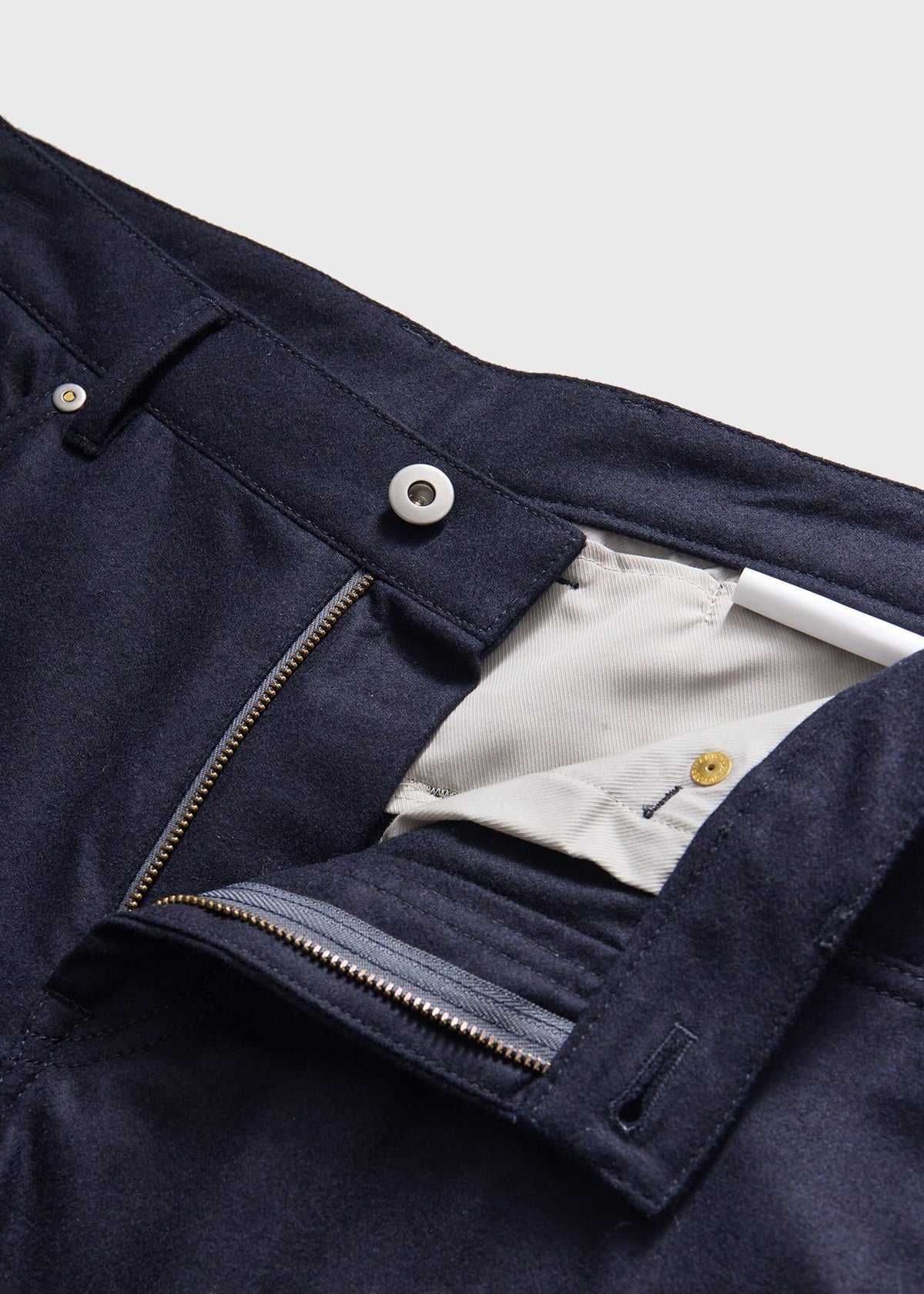 Paul Stuart Classic | Wool Flannel Five Pocket Pant