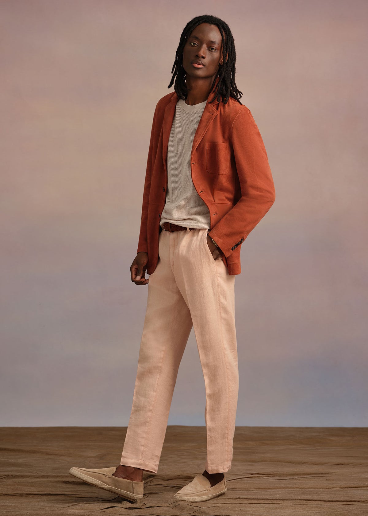 Paul Stuart New | Linen Garment Dyed Trouser