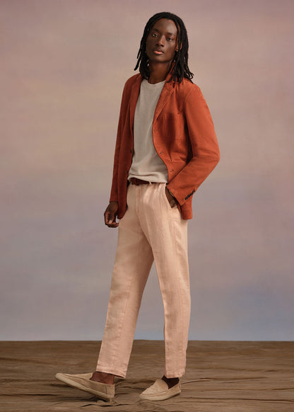 Paul Stuart New | Linen Garment Dyed Trouser
