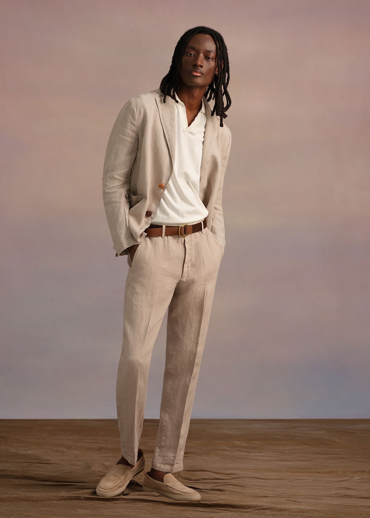 Paul Stuart Trusted | Linen Garment Dyed Trouser