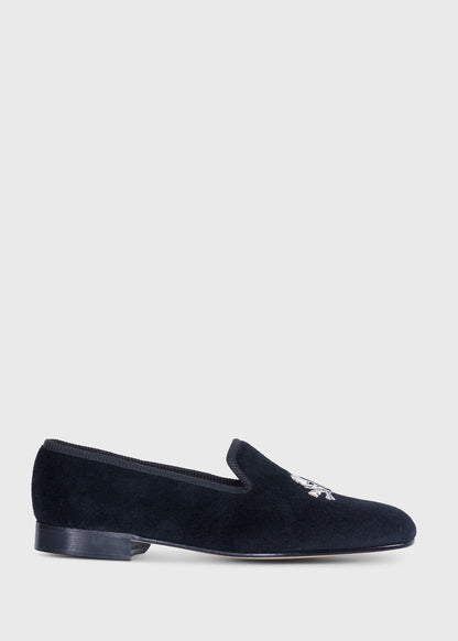 Paul Stuart Featured | Tyler Velvet Skull Slip-on