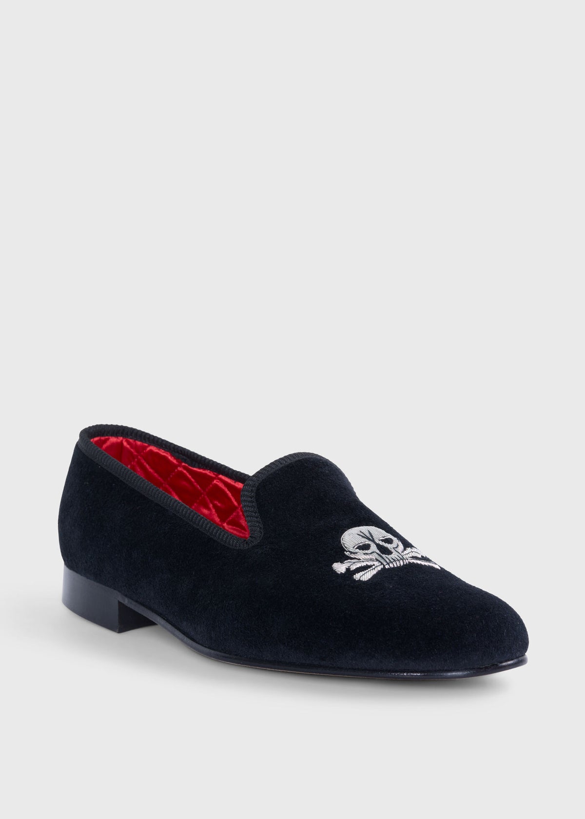 Paul Stuart Featured | Tyler Velvet Skull Slip-on