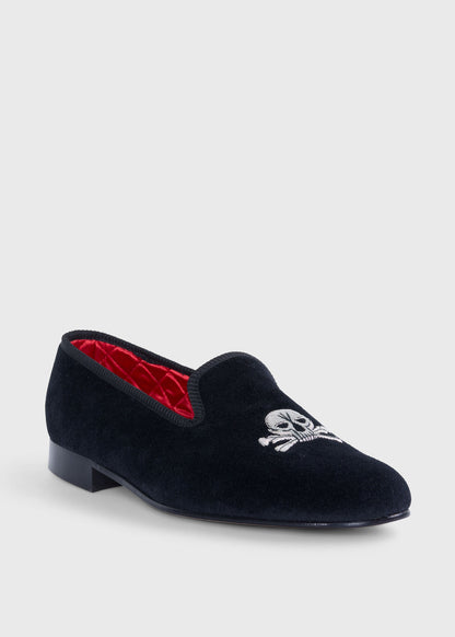 Paul Stuart Featured | Tyler Velvet Skull Slip-on