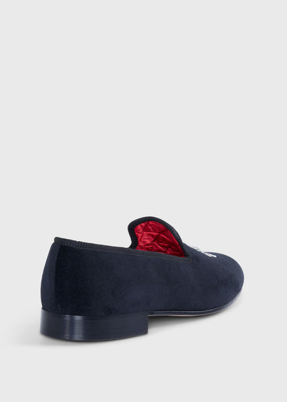 Paul Stuart Featured | Tyler Velvet Skull Slip-on
