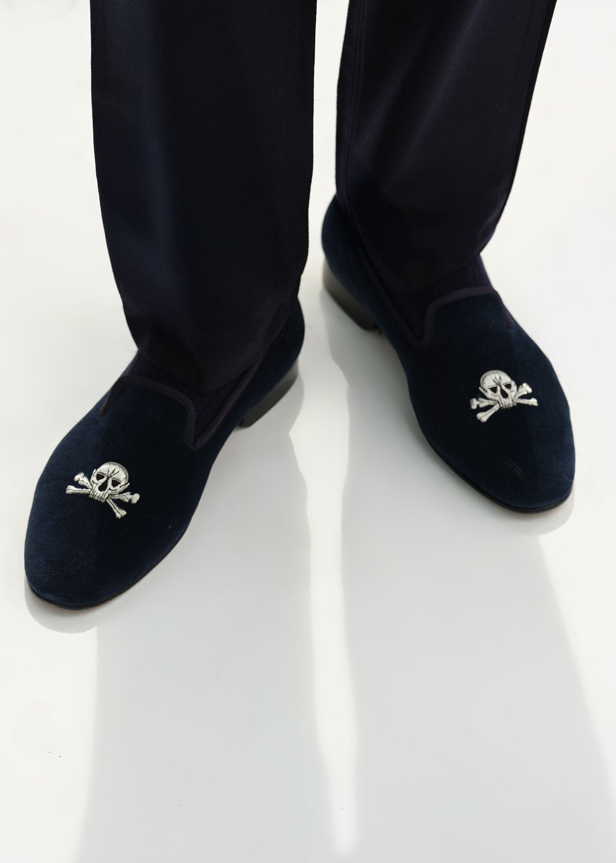 Paul Stuart Everyday | Tyler Velvet Skull Slip-on