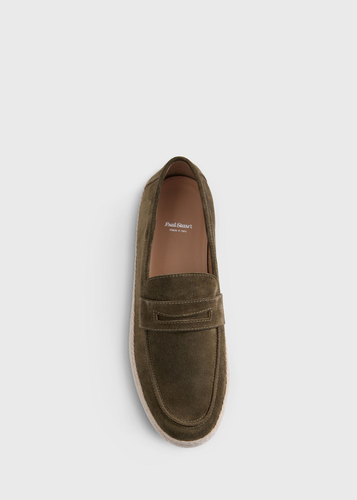 Paul Stuart Latest | LLoyd Suede Penny Loafer Espadrille