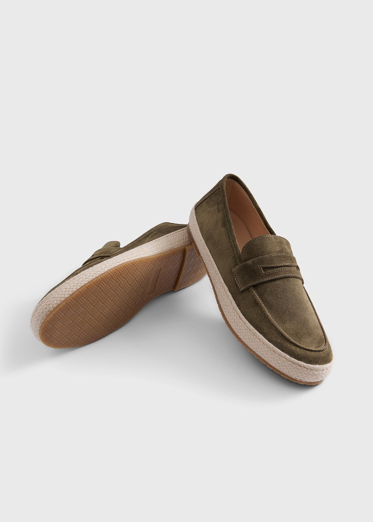 Paul Stuart Latest | LLoyd Suede Penny Loafer Espadrille