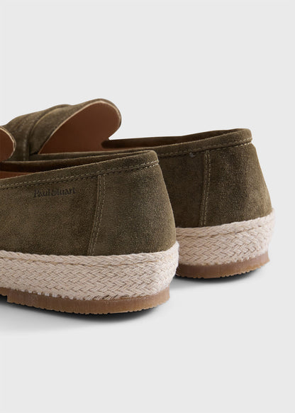 Paul Stuart Latest | LLoyd Suede Penny Loafer Espadrille