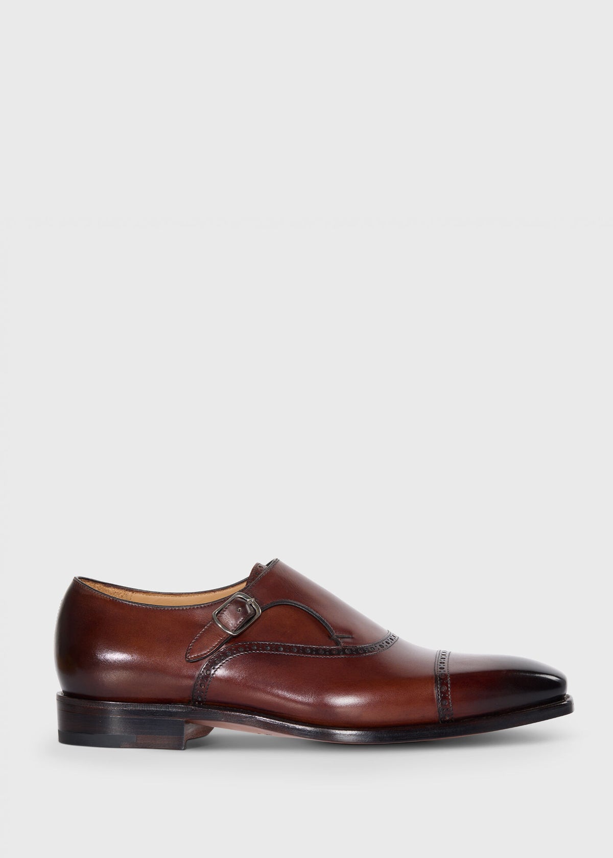 Paul Stuart Trending | Sean Leather Cap Toe Monk Strap