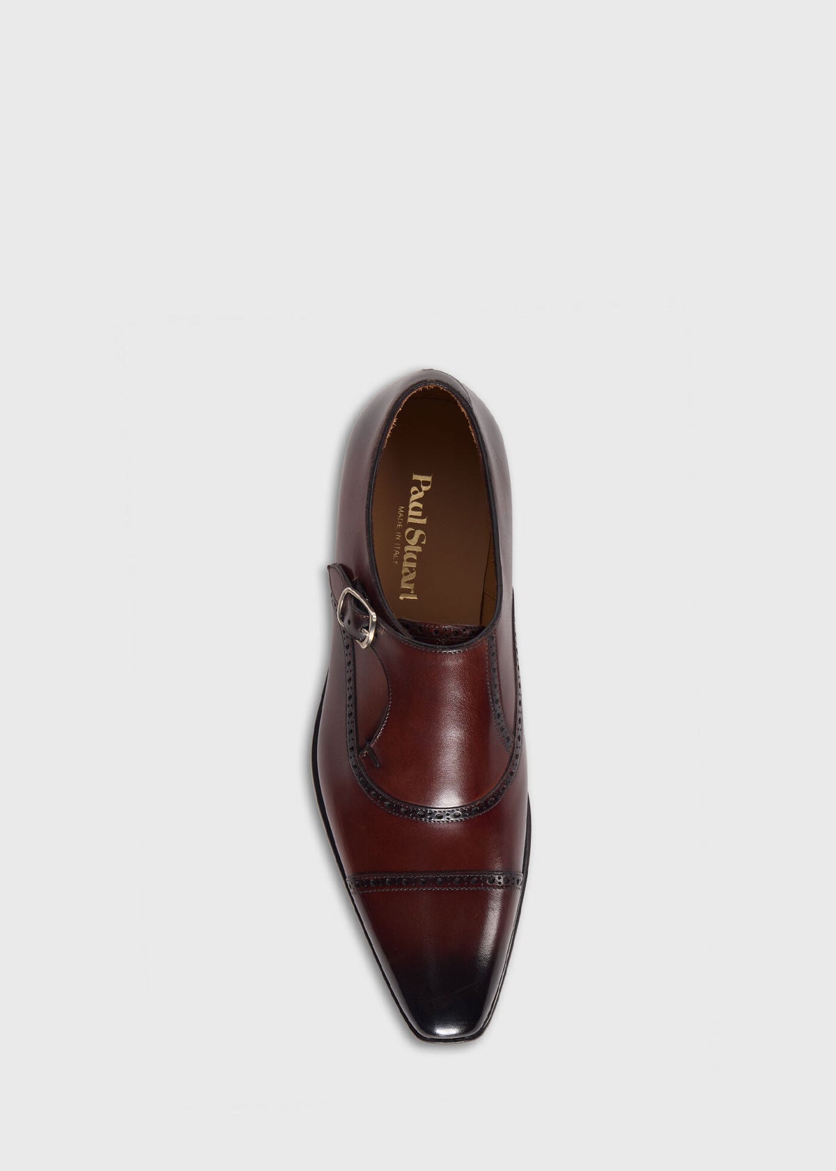 Paul Stuart Trending | Sean Leather Cap Toe Monk Strap