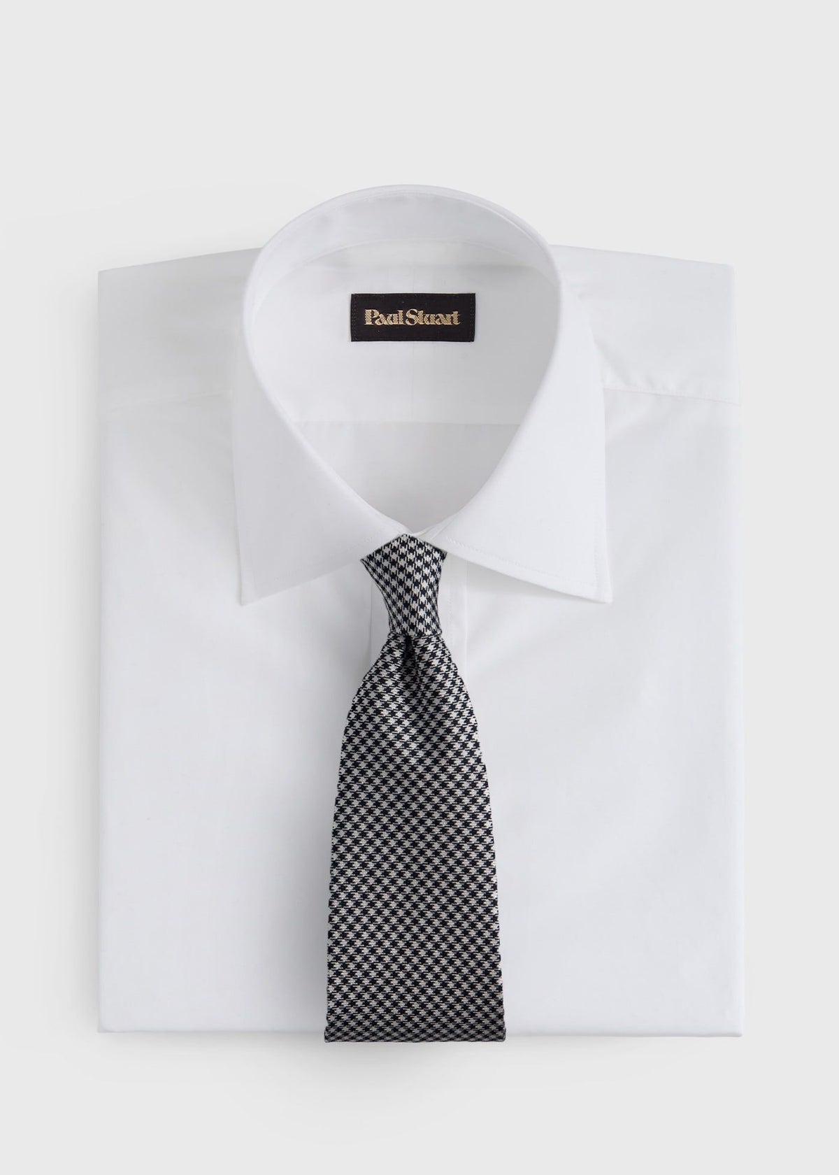 Paul Stuart Everyday | Woven Silk Houndstooth Tie