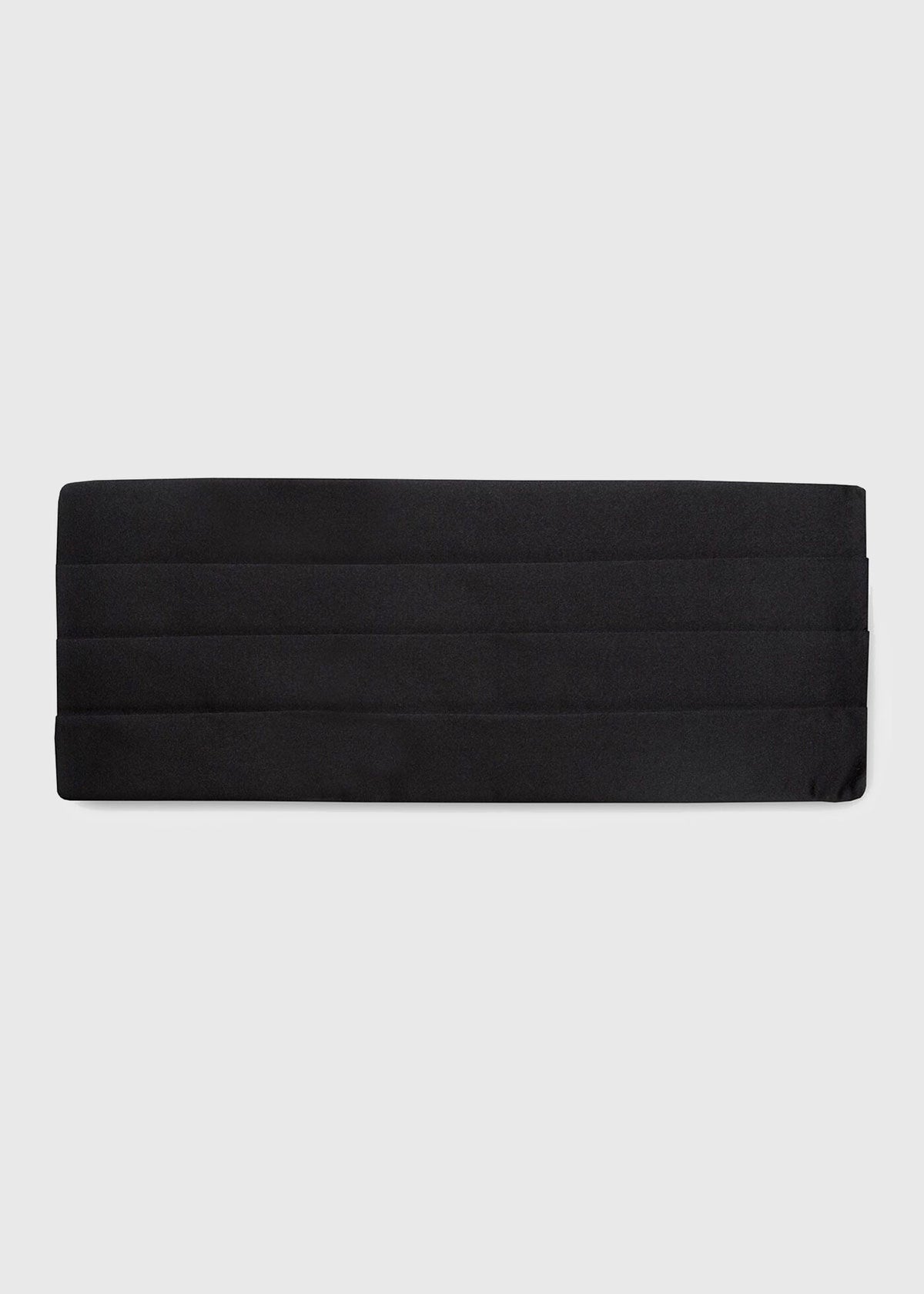 Paul Stuart Great Value | Men's Silk Satin Cummerbund in Black - Paul Stuart