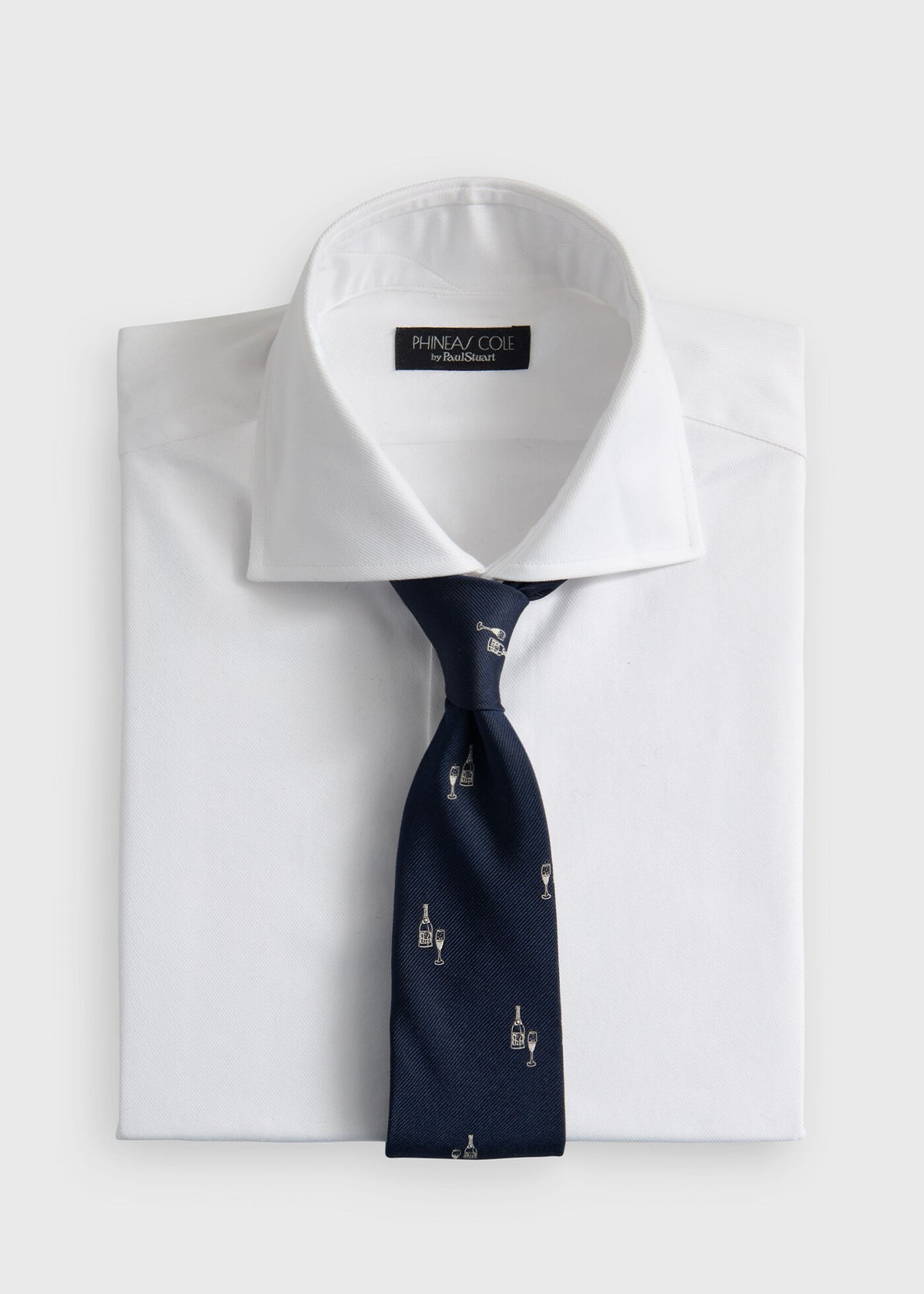 Paul Stuart Best Price | Silk Champagne Print Tie