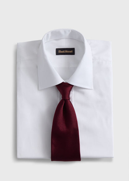 Paul Stuart Latest | Solid Mogador Silk & Cotton Tie
