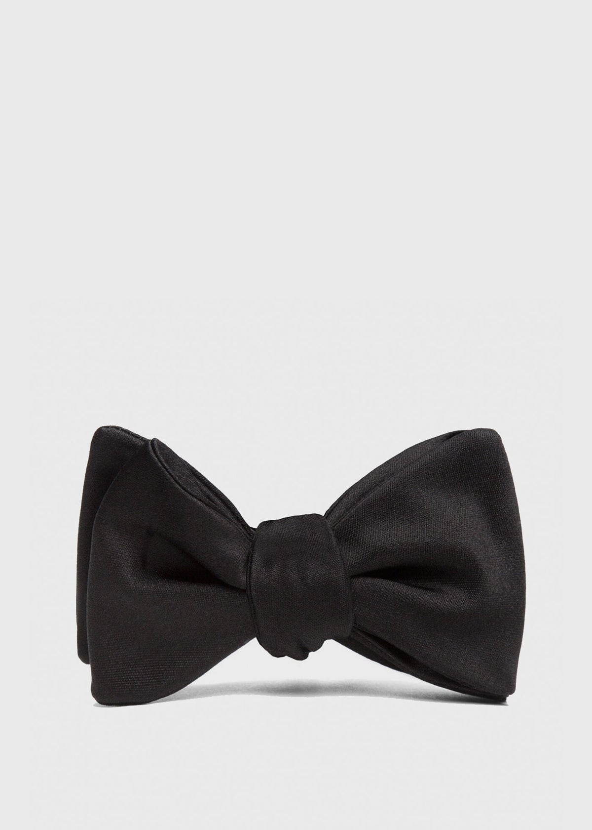 Paul Stuart Discount | Black Formal Satin Bow Tie