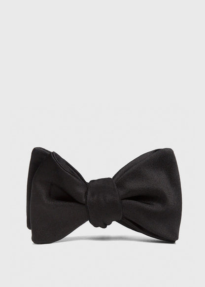 Paul Stuart Discount | Black Formal Satin Bow Tie