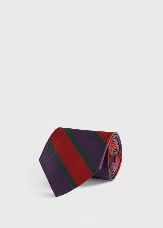 Paul Stuart Value | Woven Silk Multicolor Stripe Tie