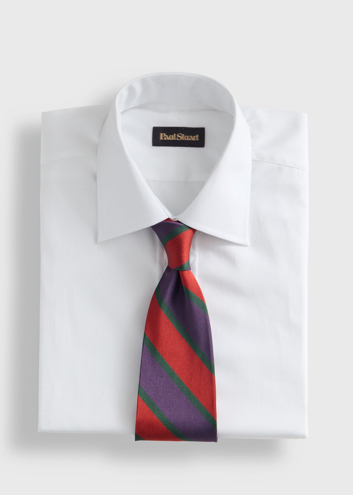 Paul Stuart Value | Woven Silk Multicolor Stripe Tie