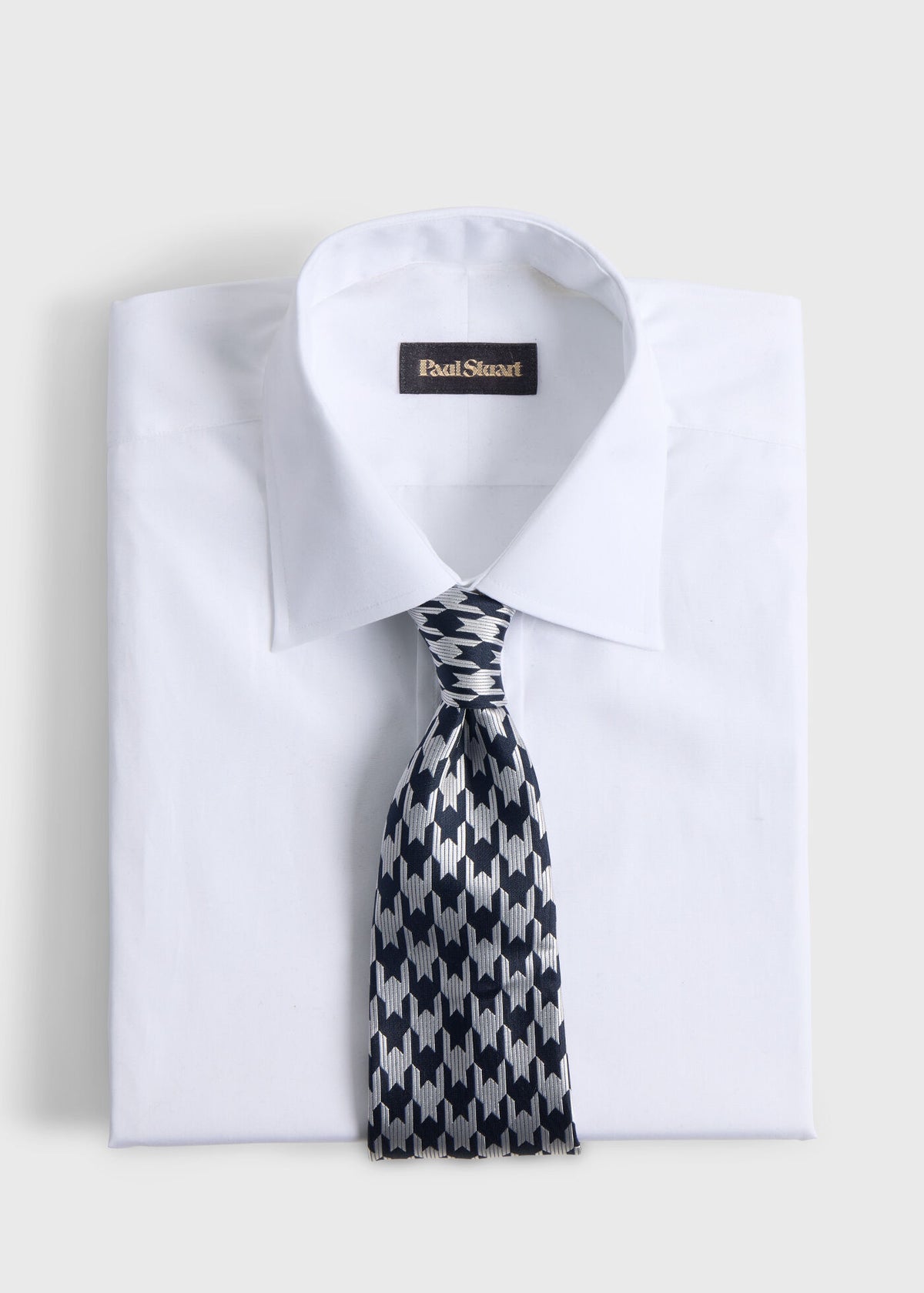 Paul Stuart Recommended | Woven Silk Houndstooth Tie