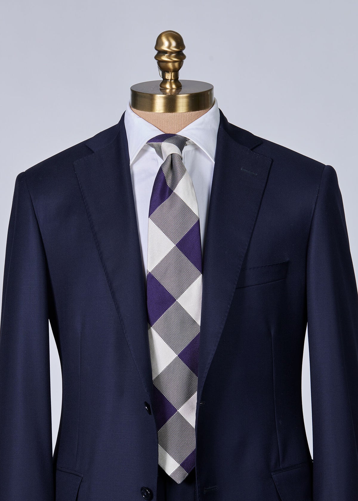 Paul Stuart Exclusive | Woven Silk Oversized Check Tie