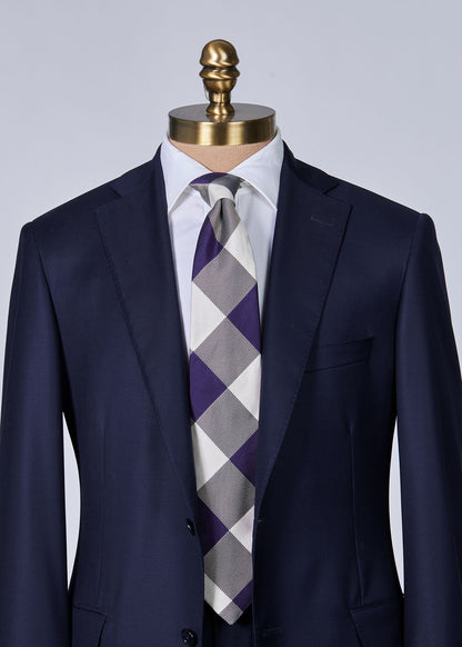 Paul Stuart Exclusive | Woven Silk Oversized Check Tie