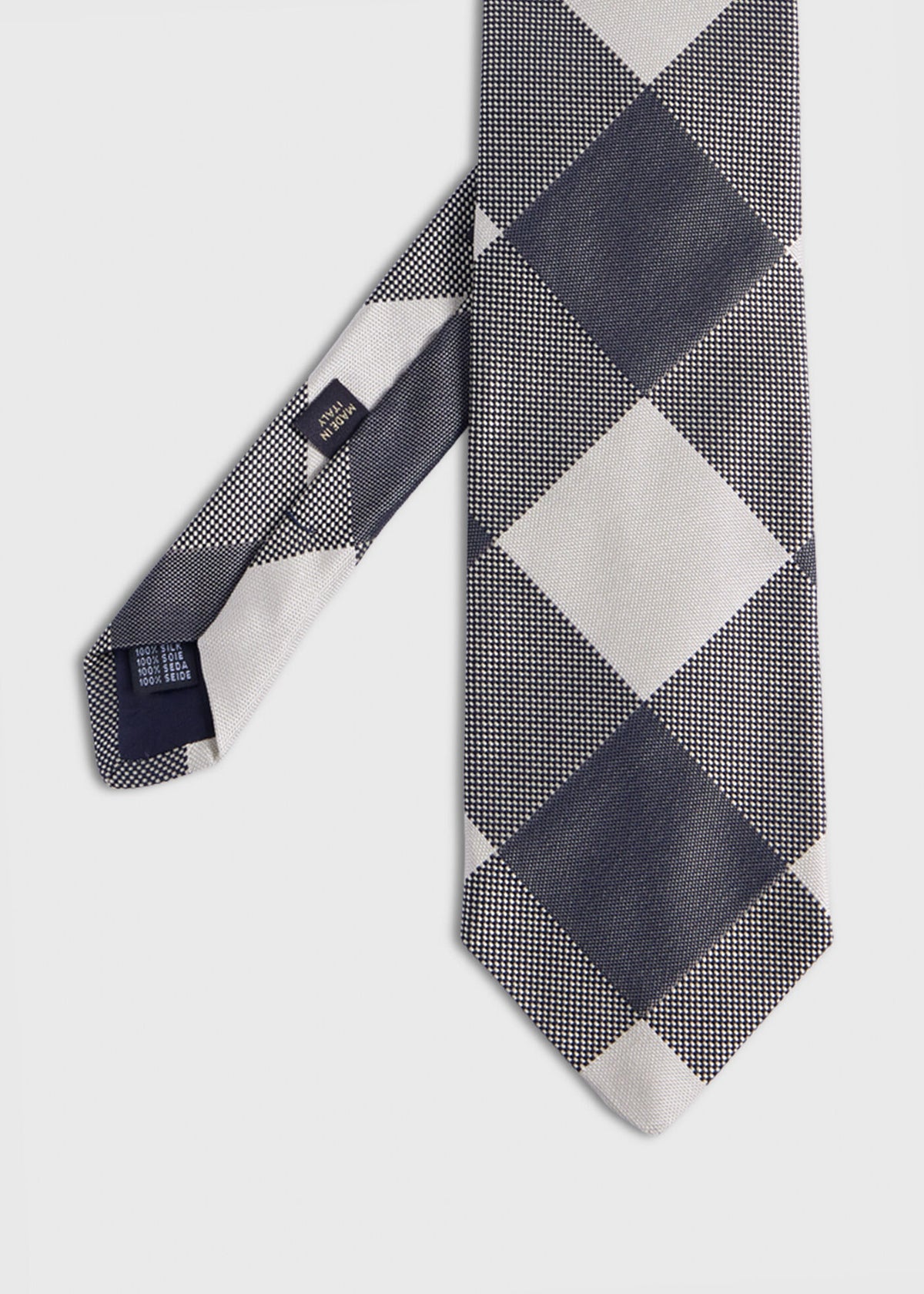 Paul Stuart Latest | Woven Silk Oversized Check Tie
