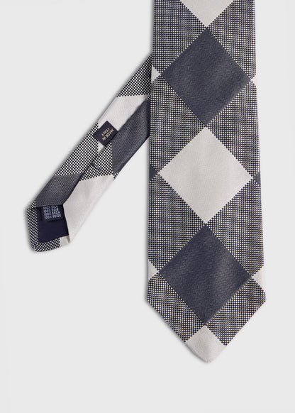 Paul Stuart Latest | Woven Silk Oversized Check Tie