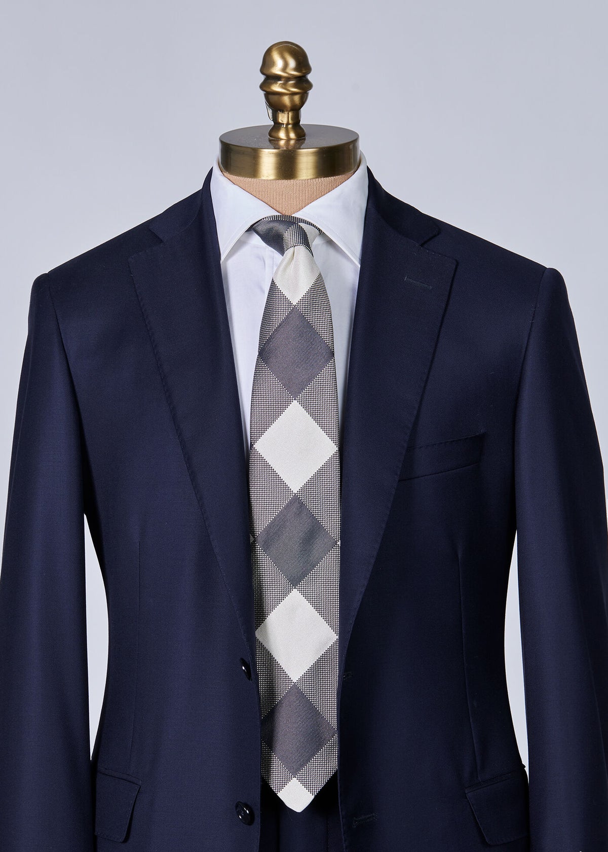 Paul Stuart Latest | Woven Silk Oversized Check Tie