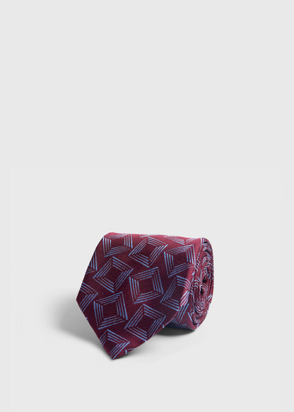Paul Stuart Premium | Woven Silk Tossed Square Tie