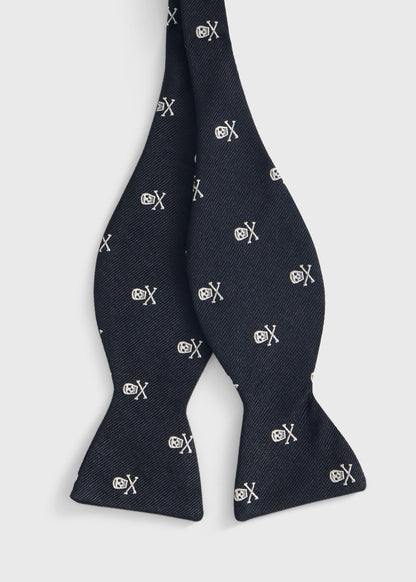 Paul Stuart Smart Buy | Woven Silk Skull & Bone Bow Tie