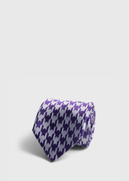 Paul Stuart Sale | Woven Silk Houndstooth Tie