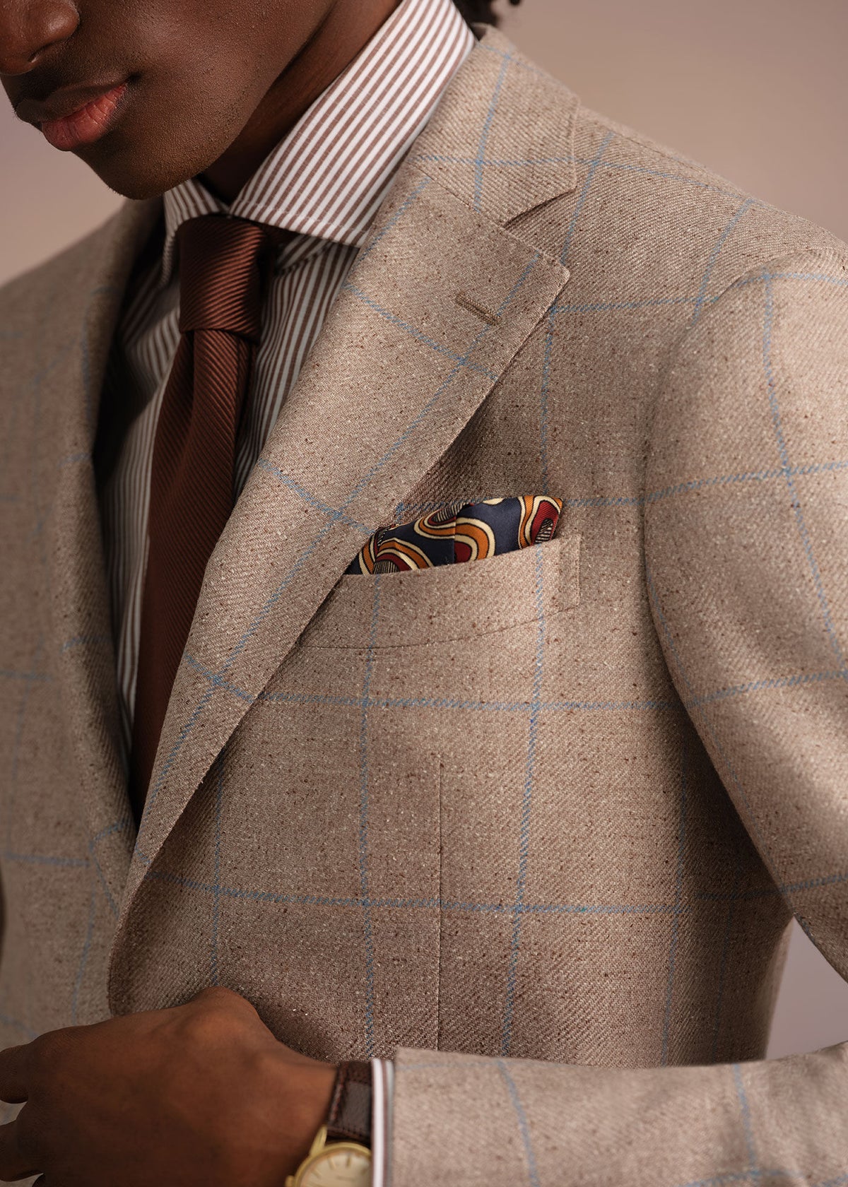 Paul Stuart Discount | Solid Mogador Silk & Cotton Tie