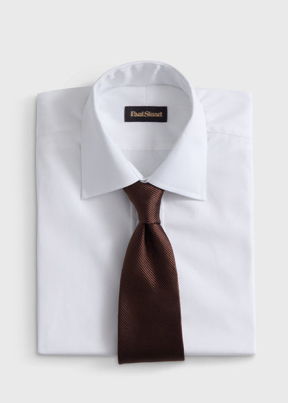 Paul Stuart Discount | Solid Mogador Silk & Cotton Tie