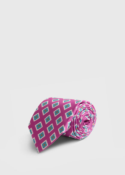 Paul Stuart Smart Buy | Medallion Print Habotai Silk Tie