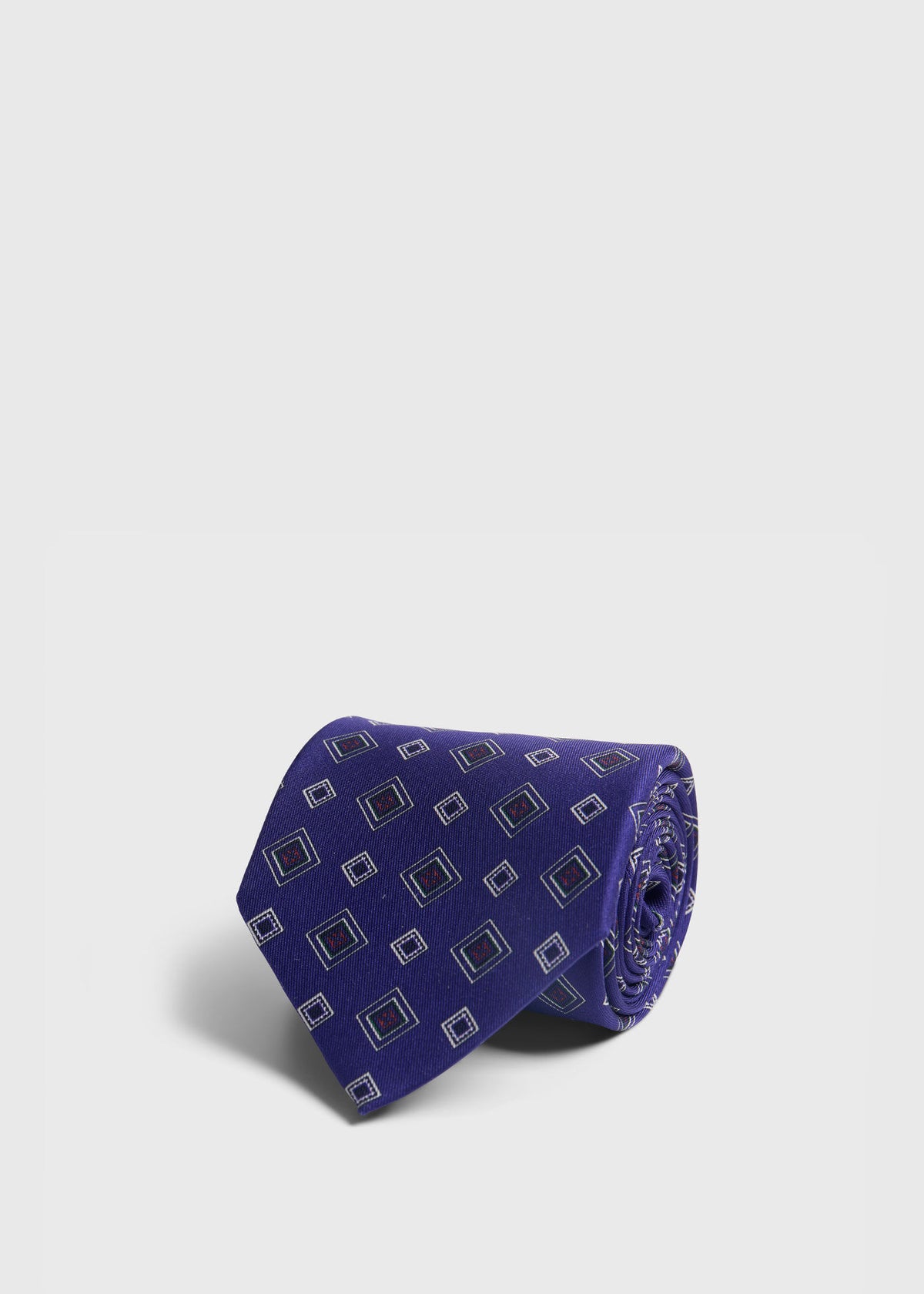 Paul Stuart Exclusive | Printed Silk Square Medallion Tie