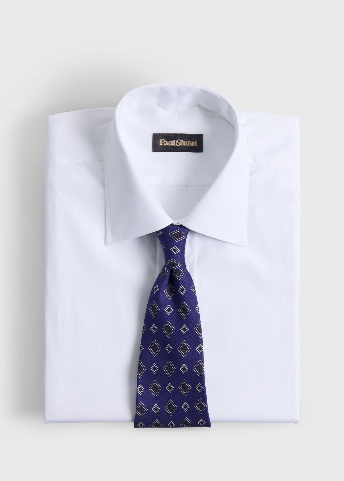 Paul Stuart Exclusive | Printed Silk Square Medallion Tie
