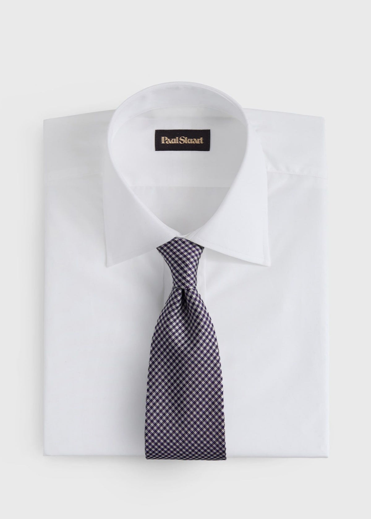Paul Stuart Signature | Woven Silk Houndstooth Tie