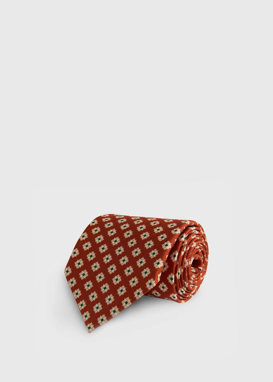 Paul Stuart Quality | Silk Geometric Floral Tie