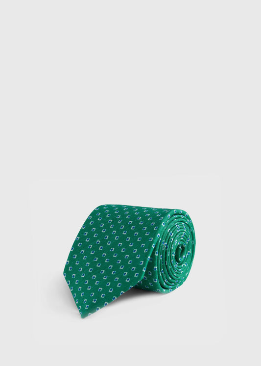 Paul Stuart Trusted | Silk Diamond Medallion Print Tie