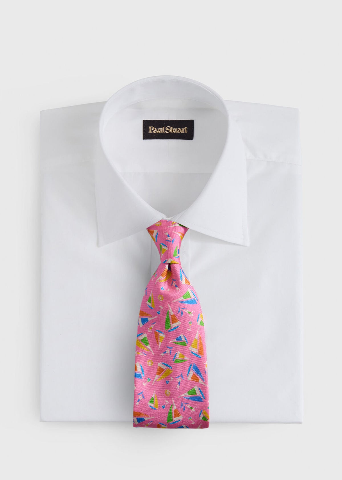 Paul Stuart Essential | Silk Sailboat Print Tie