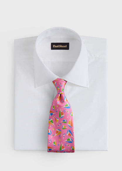 Paul Stuart Essential | Silk Sailboat Print Tie